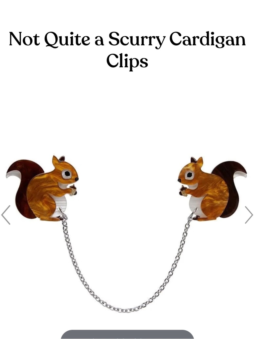 Erstwilder - Not Quite a Scurry Cardi Clips - Picture 7 of 10